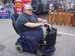 fat person 'mobility scooter'