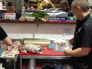 Tom doing the finishing touches