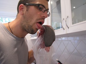 That is one big tongue!