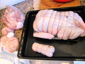 The Turducken, duck neck sausage, duck fat, wings and carcasses...