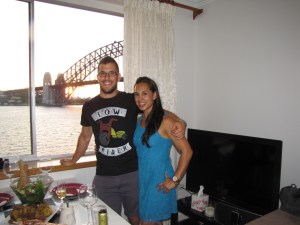 Itching to eat but sharing the moment with my girl