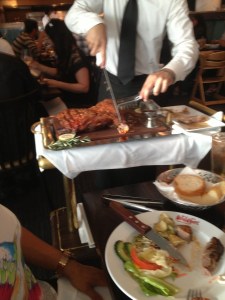 Roast pork belly and crackling