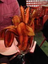 Golden plantain chips