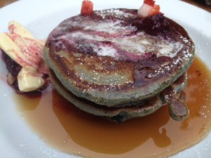 Blueberry pancakes
