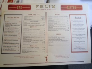 Felix menu
