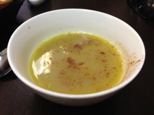 The soup- first course